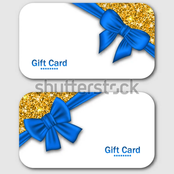 Bow Ribbon Gift Card Design