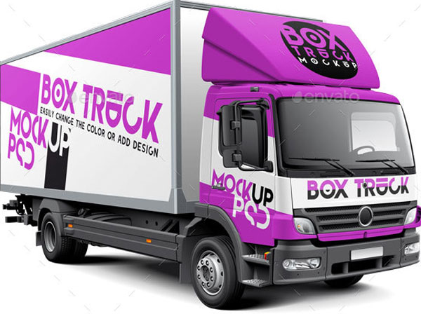 Box Truck Mockup Download