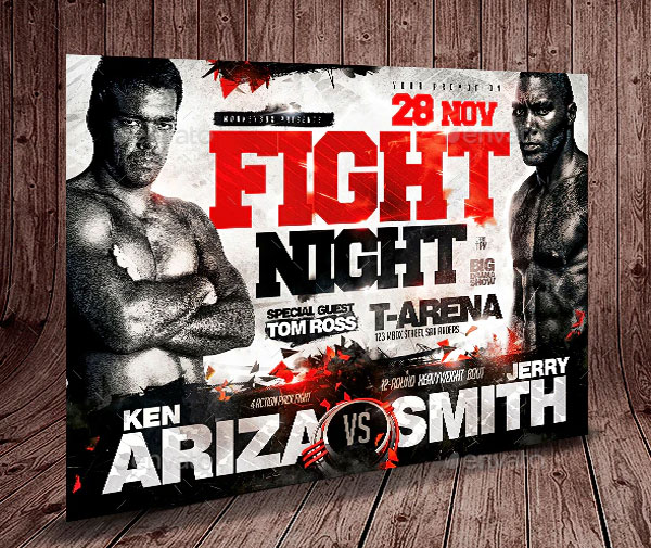 Boxing Event Fight Night Flyer