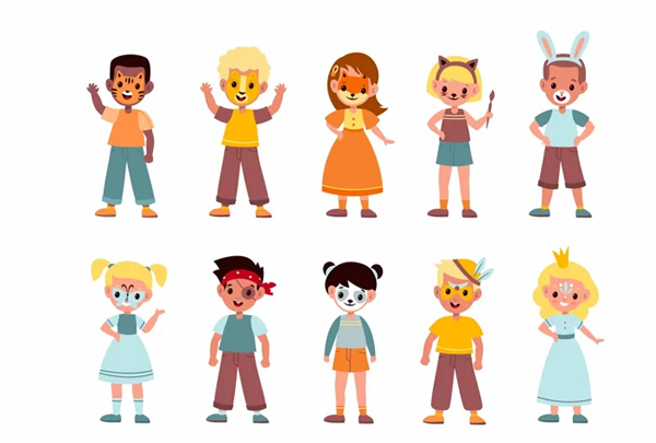 Boys And Girls Face Painting Templates