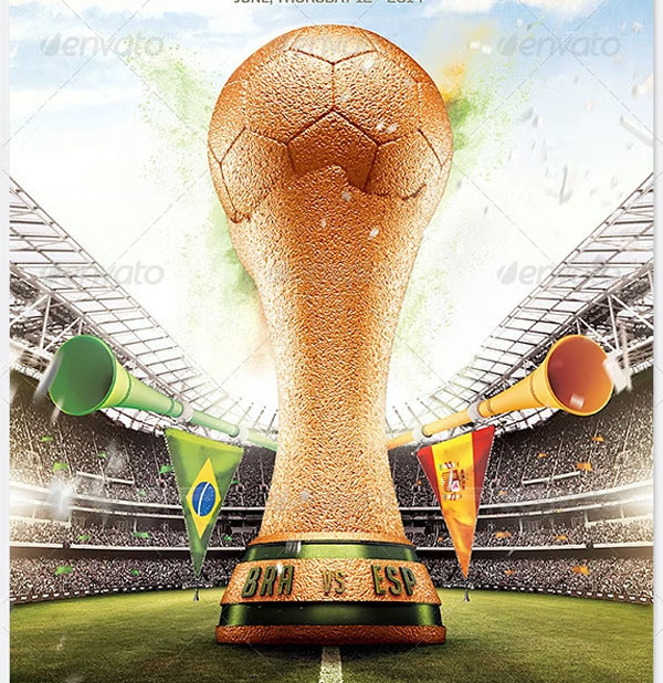 Brazil Soccer Cup Flyer Template