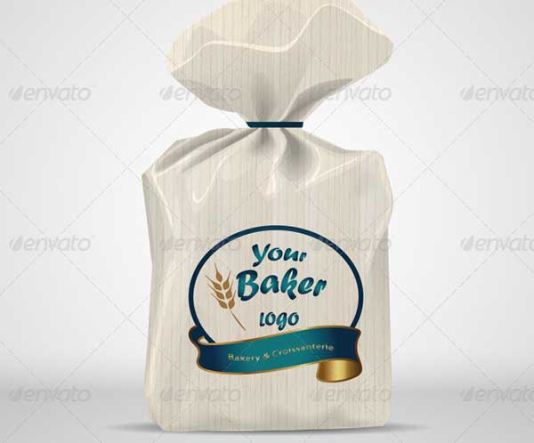 Bread Paper Bag Mock-up