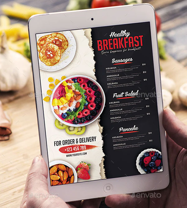 Breakfast Menu Flyer Design