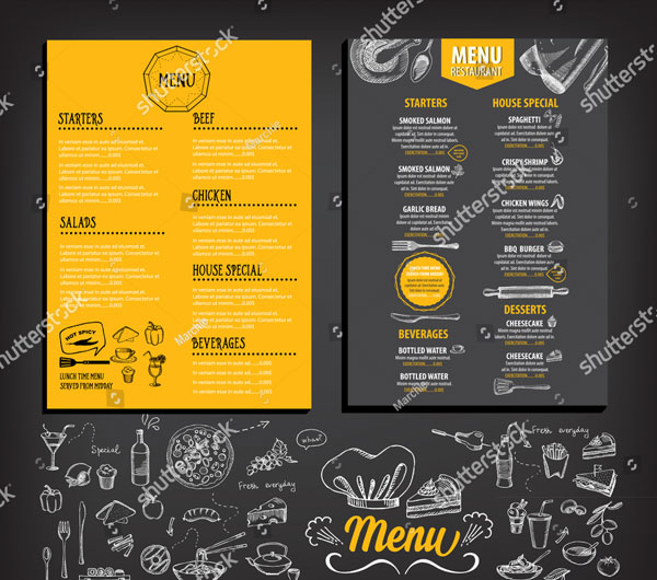 Breakfast Restaurant Cafe Menu Flyer