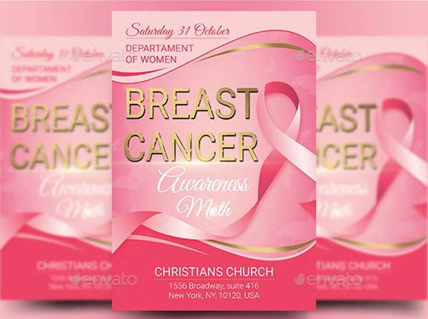 Breast Cancer Awareness Flyer Design Template