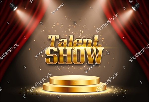 Bright Talent Show Vector Design
