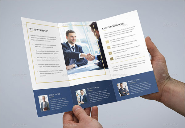 Brochure – Law Firm Tri-Fold Template