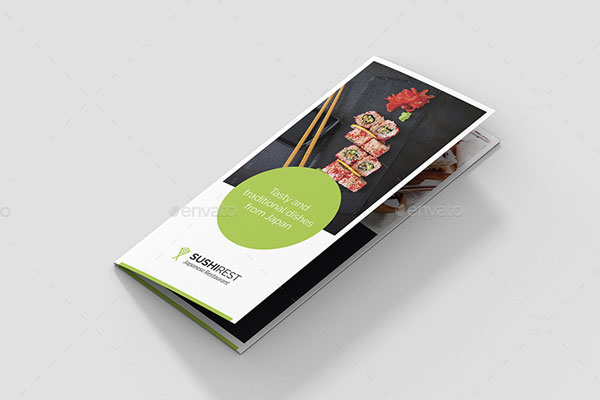 Brochure Japanese Food Sushi Restaurant