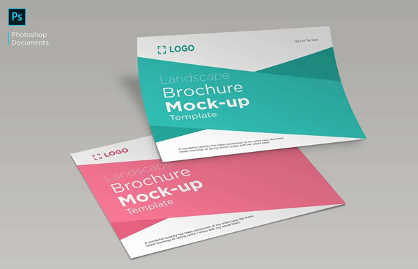 Brochure Mockup PSD File Free Download