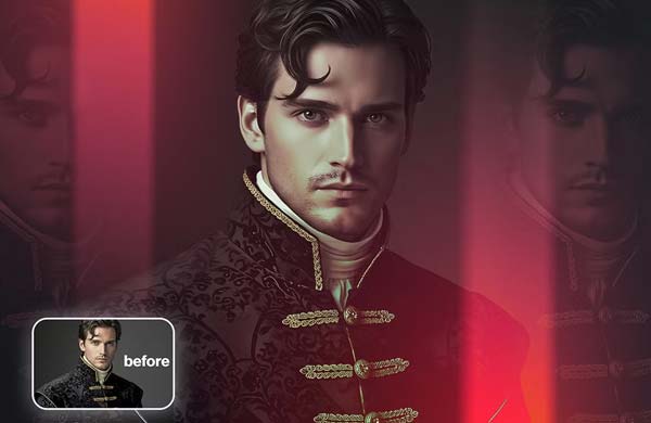 Brown Lighting Effect Photoshop Actions