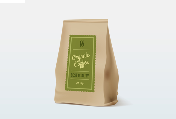 Brown Paper Food Bag Mockup Template