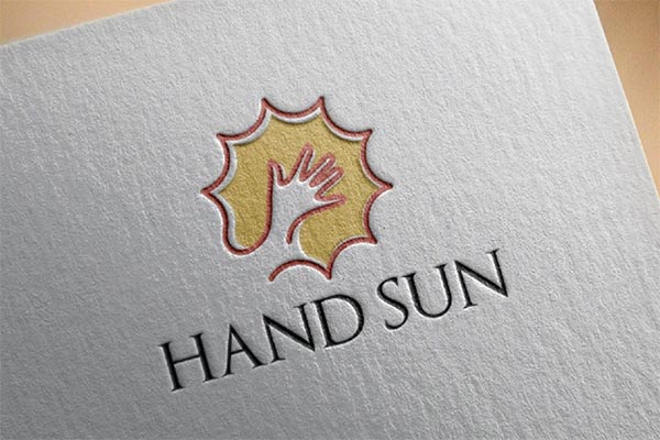 Bstract Hand Touch The Sun Card