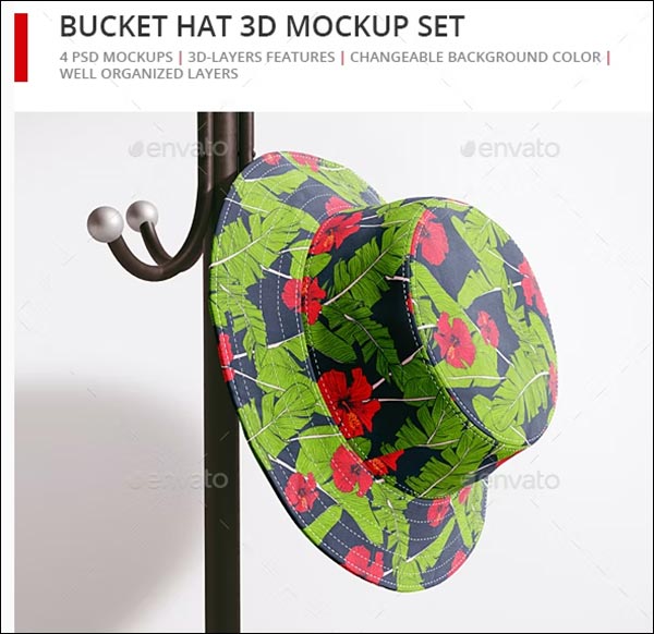 Bucket Hat Mockup Set