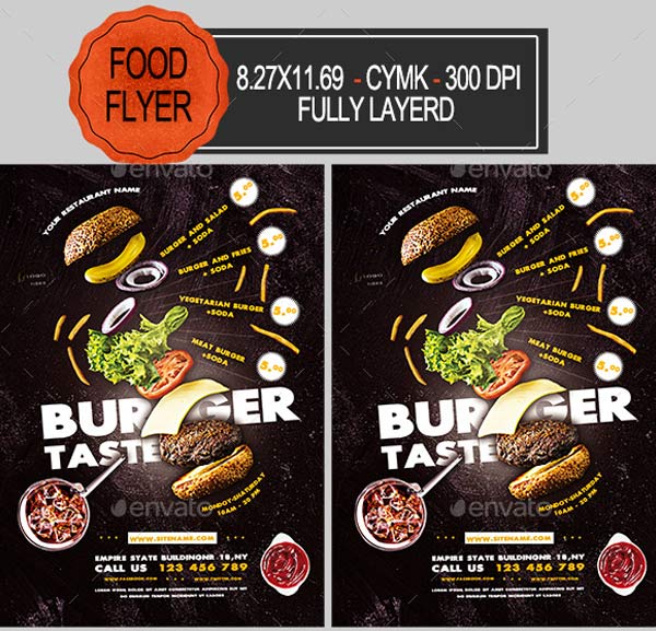 Burger Flyer Design Template