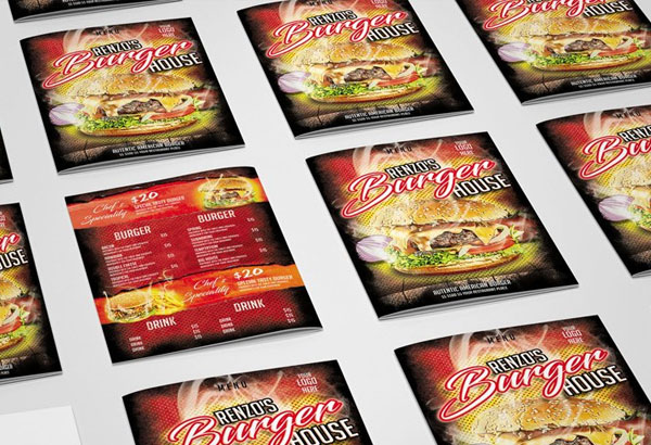 Burger House Menu Templates