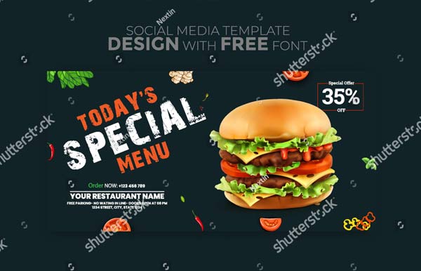 Burger Menu Design Printable Templates
