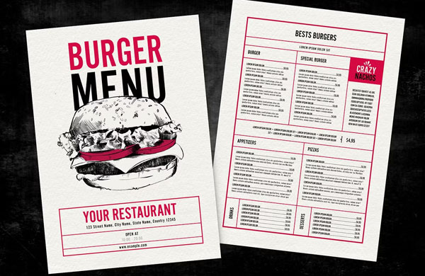 Burger Menu Templates Download