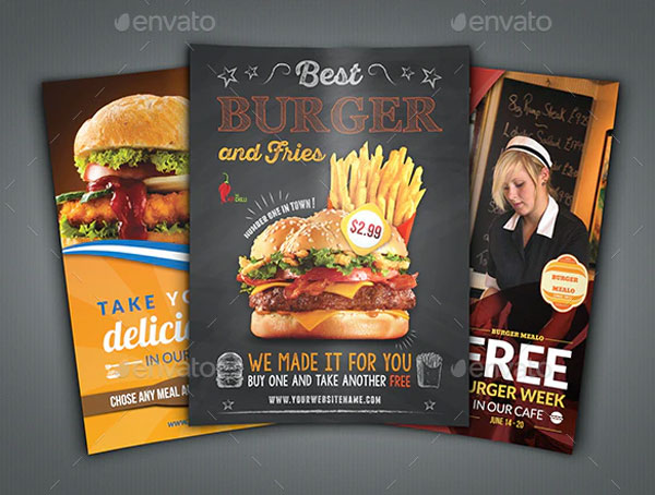 Burger Restaurant Flyer Bundle
