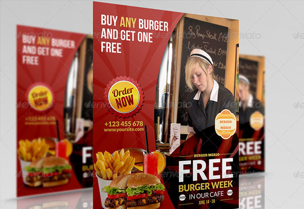 Burger Restaurant Flyer Design