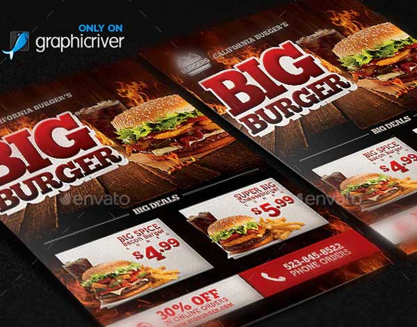 Burger Food Flyer Template