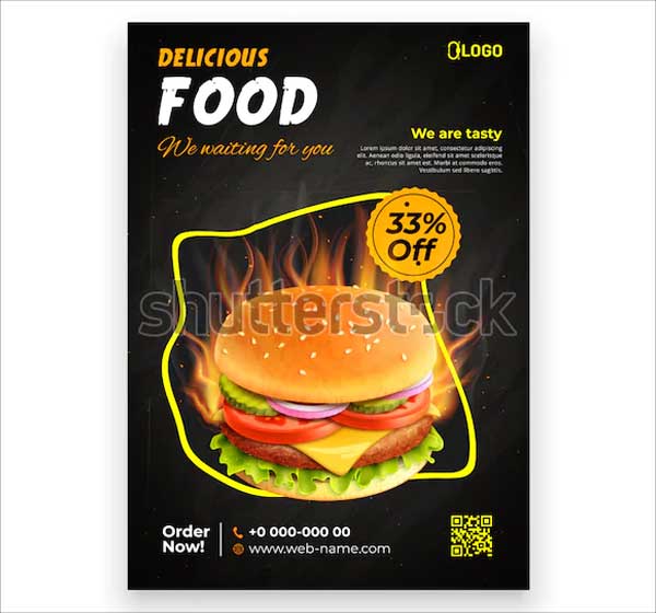 Burger PSD Flyer Template