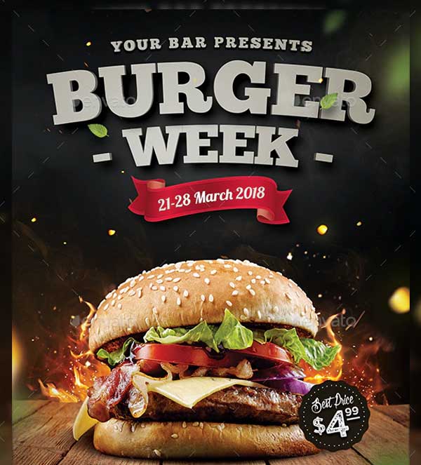 Burger Week Flyer Template