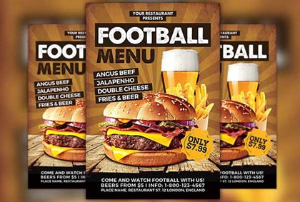 Burgers Food Promotion Menu Flyer