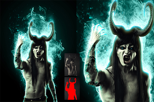 Burn Photoshop Action Fire Effect