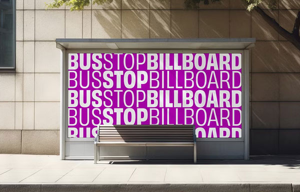 Bus Stop Poster MockUp