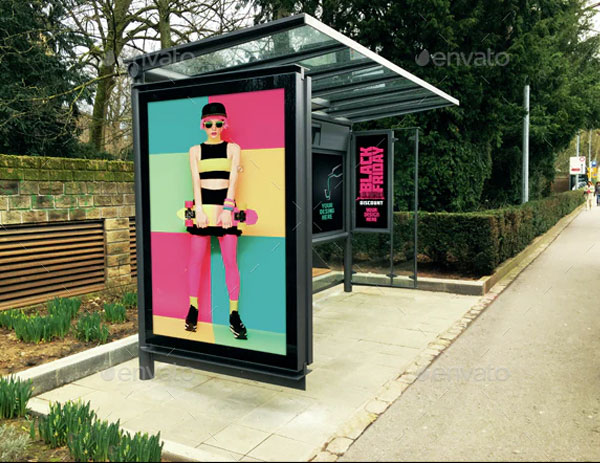 Bus Stops Mock-Ups Pack Template