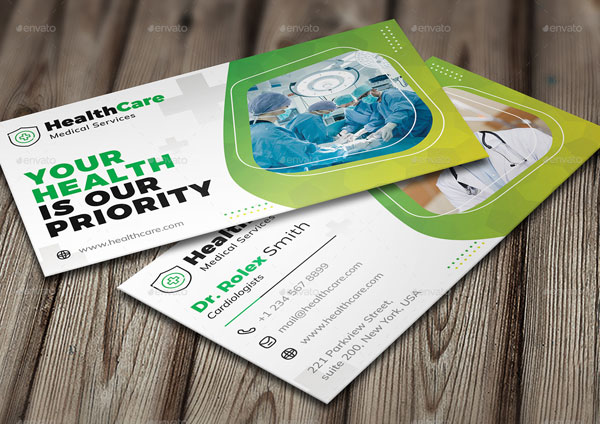 Business Card For Medical Health Care