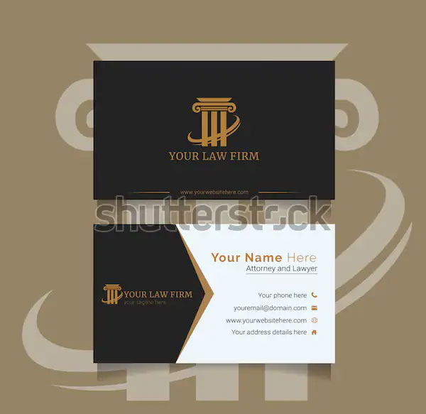 Business Card for Attorney Lawyer
