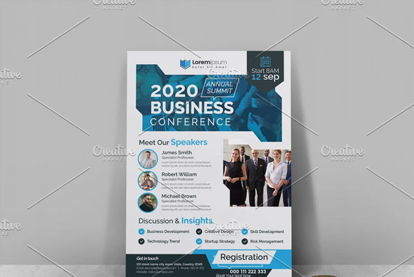 Business Event Summit Conference Flyer Design