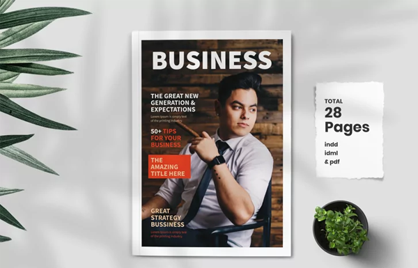 Business Magazine Template