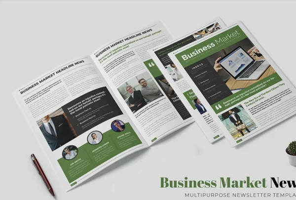 Business Market Newsletter Template
