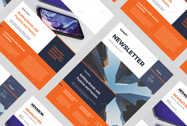 Business Newsletter Template For InDesign