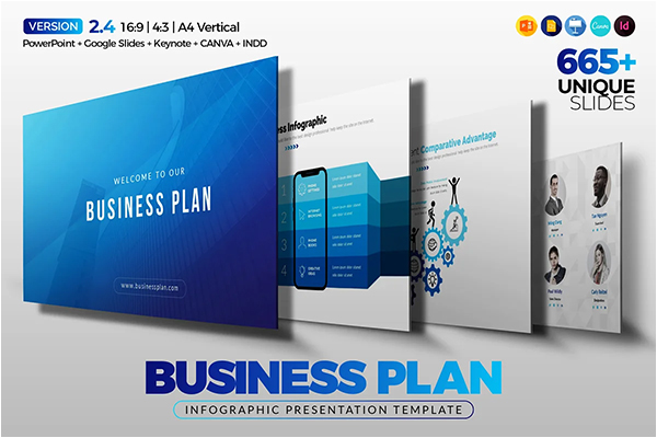Business Plan Infographic Brochure Templates