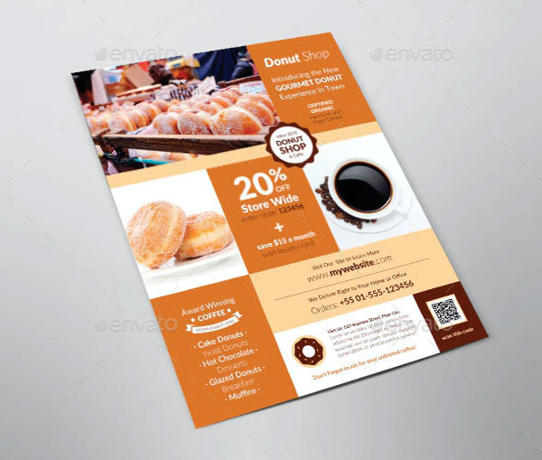 Business Promotion Donut Shop Flyer