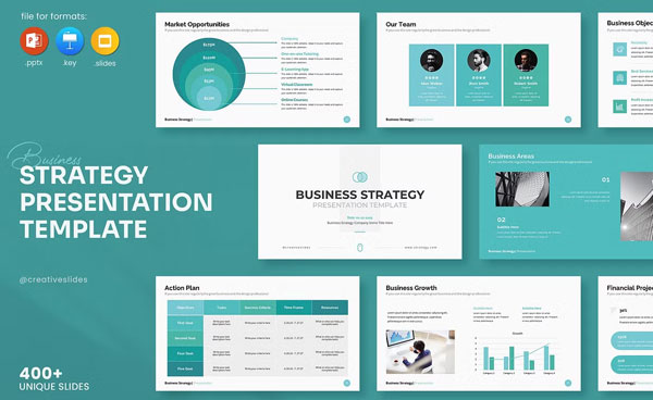 Business Strategy Presentation Templates Download