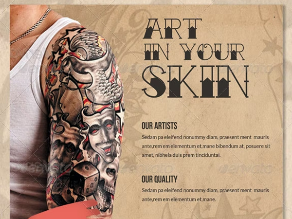 Business Tattoo Flyer Template