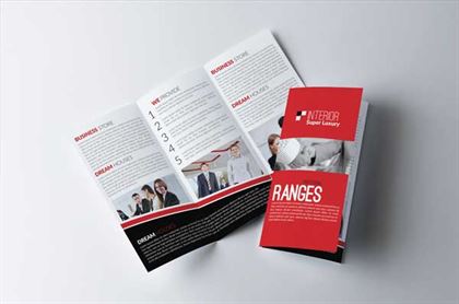 Business Corporate Financial Service  Trifold Brochure Template