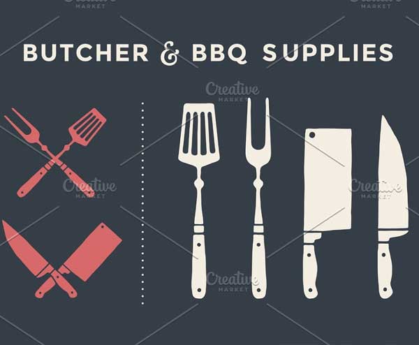 Butcher Barbeque Flyer Templates