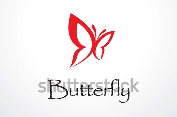 Butterfly Logo Template Design Vector
