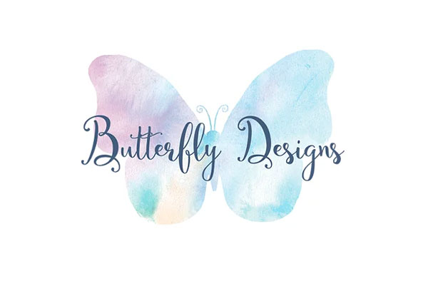 Butterfly Watercolor Logo Template