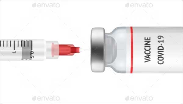COVID-19 Vaccine Bottle Mockup