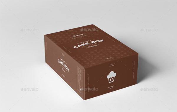 Cake Box Mockup Photoshop