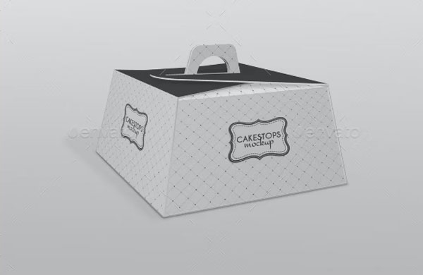 Cake Box Packaging Mockups