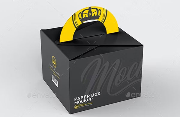 Cake Paper Box Mockup