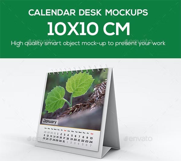Calendar Desk Mockup Design