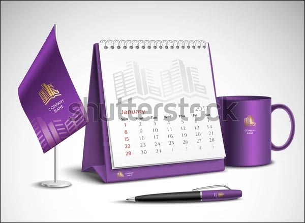Calendar Vector Mockups